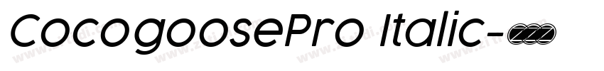 CocogoosePro Italic字体转换